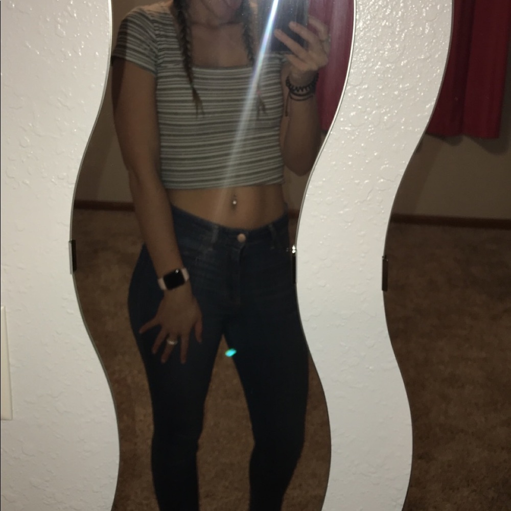 Black & White Striped Top - Picture 3 of 9